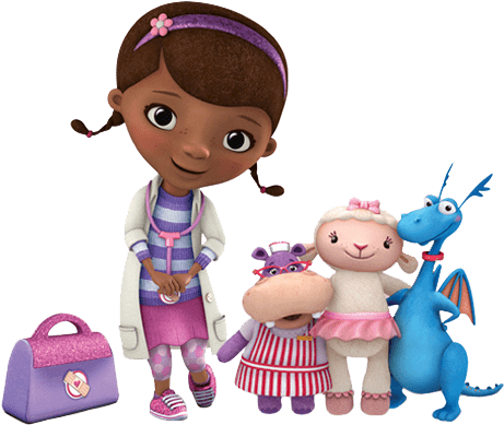 Doc Mcstuffins And Friends - Hallmark Disney Doc Mcstuffins Christmas Ornament 2014 (473x402), Png Download