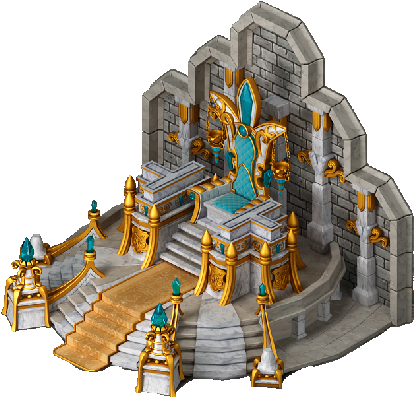 Throne Of Mystic Castle King Stage6 - Hindu Temple (413x413), Png Download