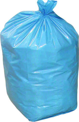 Plastic Printed Biodegradable Bags, Capacity - Blue Trash Bags Png (324x500), Png Download