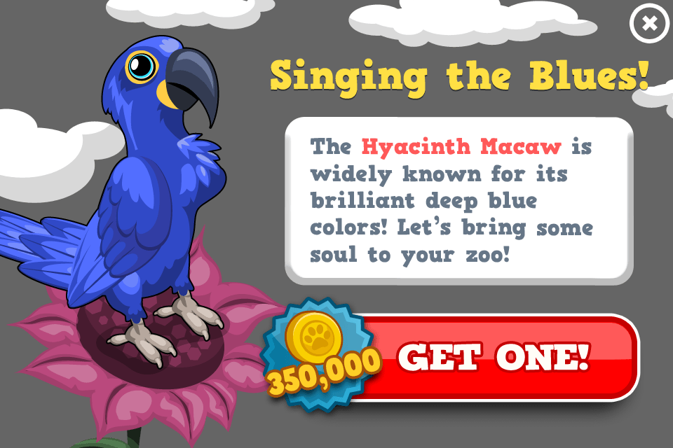 Hyacinth Macaw Modal - Cartoon (960x640), Png Download