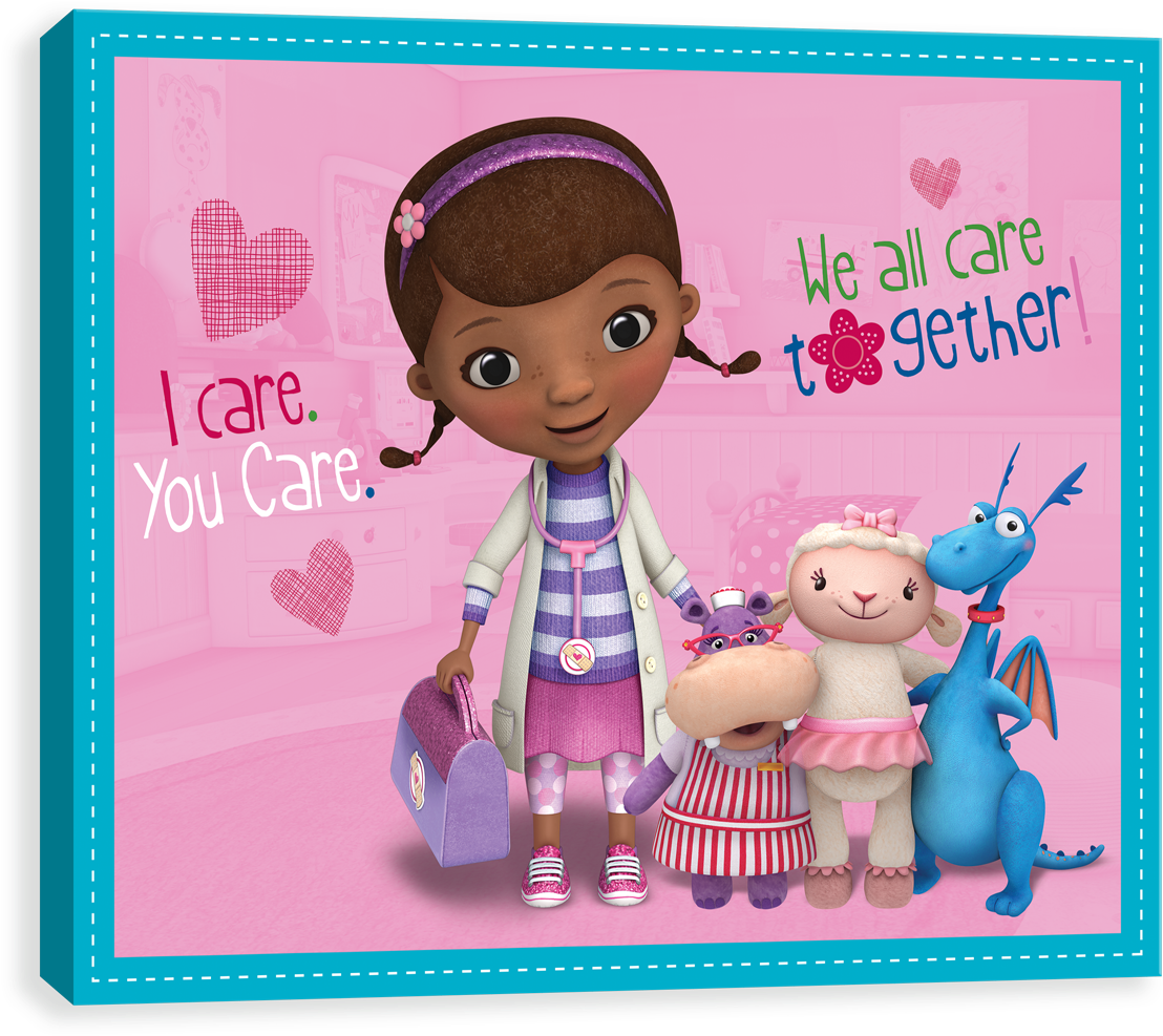 Doc Mcstuffins We All Care - Amscan Doc Mcstuffins Table Cover (each) - Party Supplies (1280x1280), Png Download