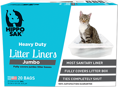 Jumbo Litter Liners - Hippo Sak Plant Based - Tall Kitchen Bags (500x333), Png Download