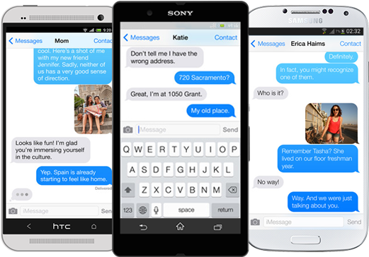 Imessage For Android - Piemessage (560x380), Png Download