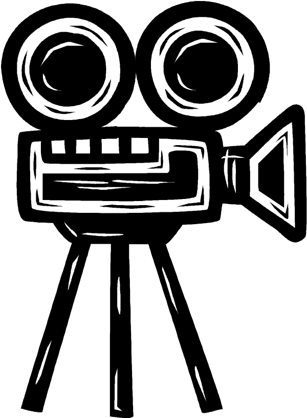 Banner Library Download Collection Of Drawing High - Old Cinema Projector Png (610x828), Png Download