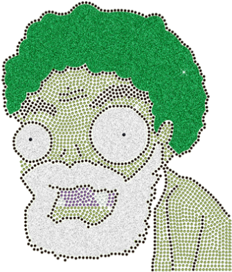 Old Zombie Rhinestones Design From Plants Vs - Plants Vs. Zombies (415x415), Png Download