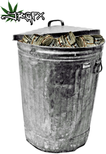 Share This Image - Trash Bags Of Money Png (412x600), Png Download