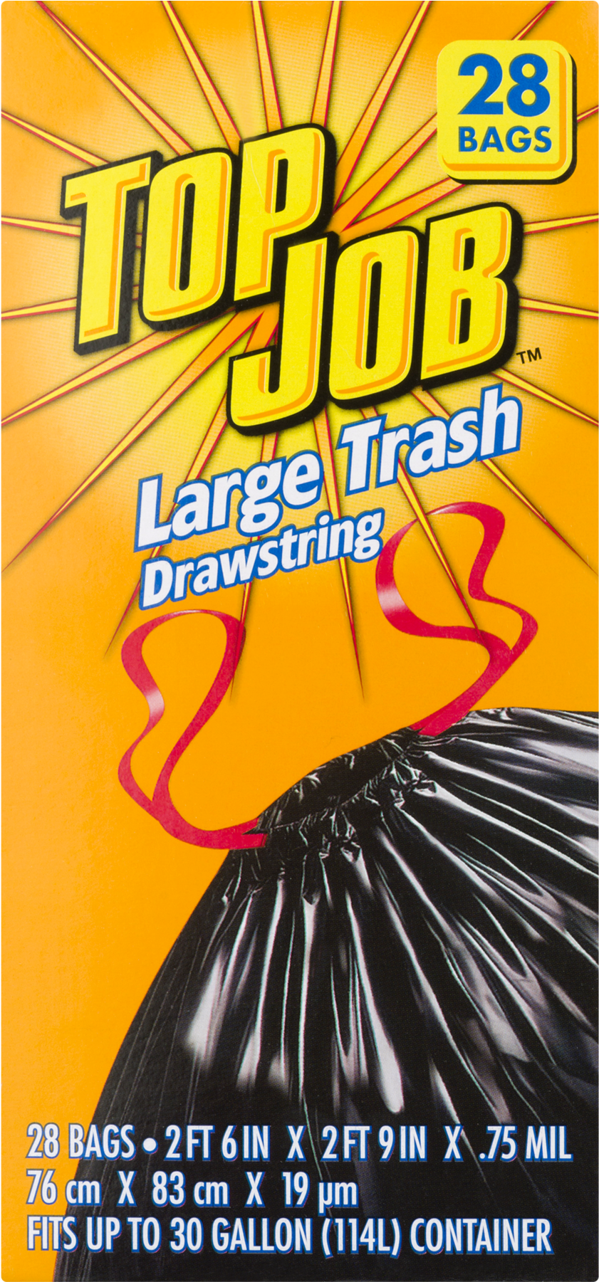 Top Job 30 Gallon Container Large Trash Drawstring - Top Job Lavender Scent Tall Kitchen Drawstring, 40 (1800x1800), Png Download