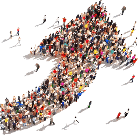 People Arrow - People Arrow Png (450x439), Png Download