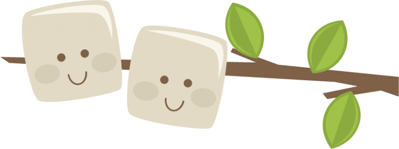 Marshmallows On A Stick Svg Scrapbook File Camping - Clipart Marshmallow On A Stick (800x299), Png Download