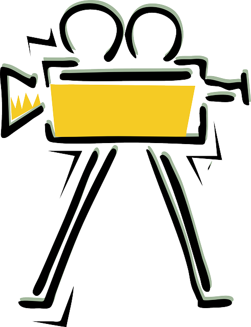Movie, Cinema, Camera, Director, Film Projector - Filming Clip Art (490x640), Png Download