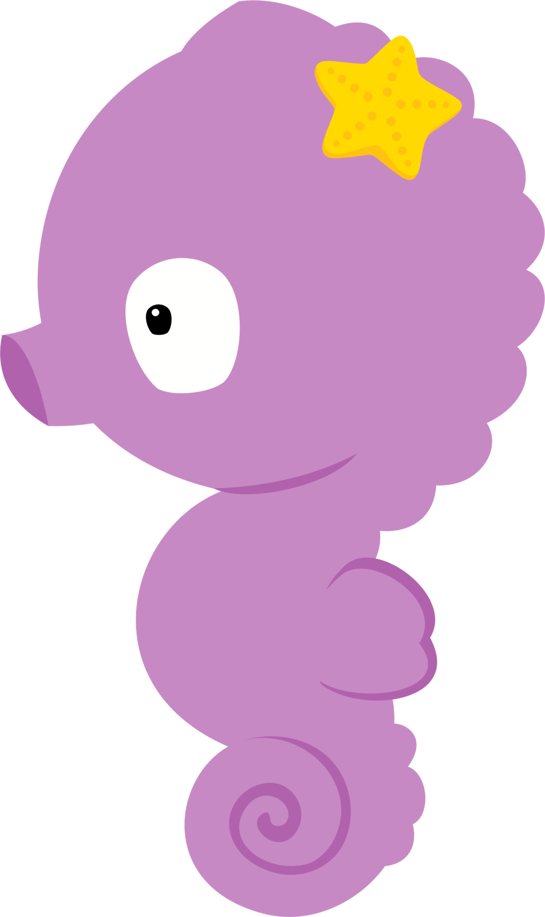 Seahorse - Clip Art (1080x1818), Png Download