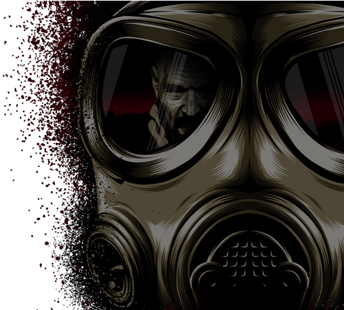 My Main Inspiration Of This Design Is From The Great - Guy With Gas Mask Png (600x450), Png Download