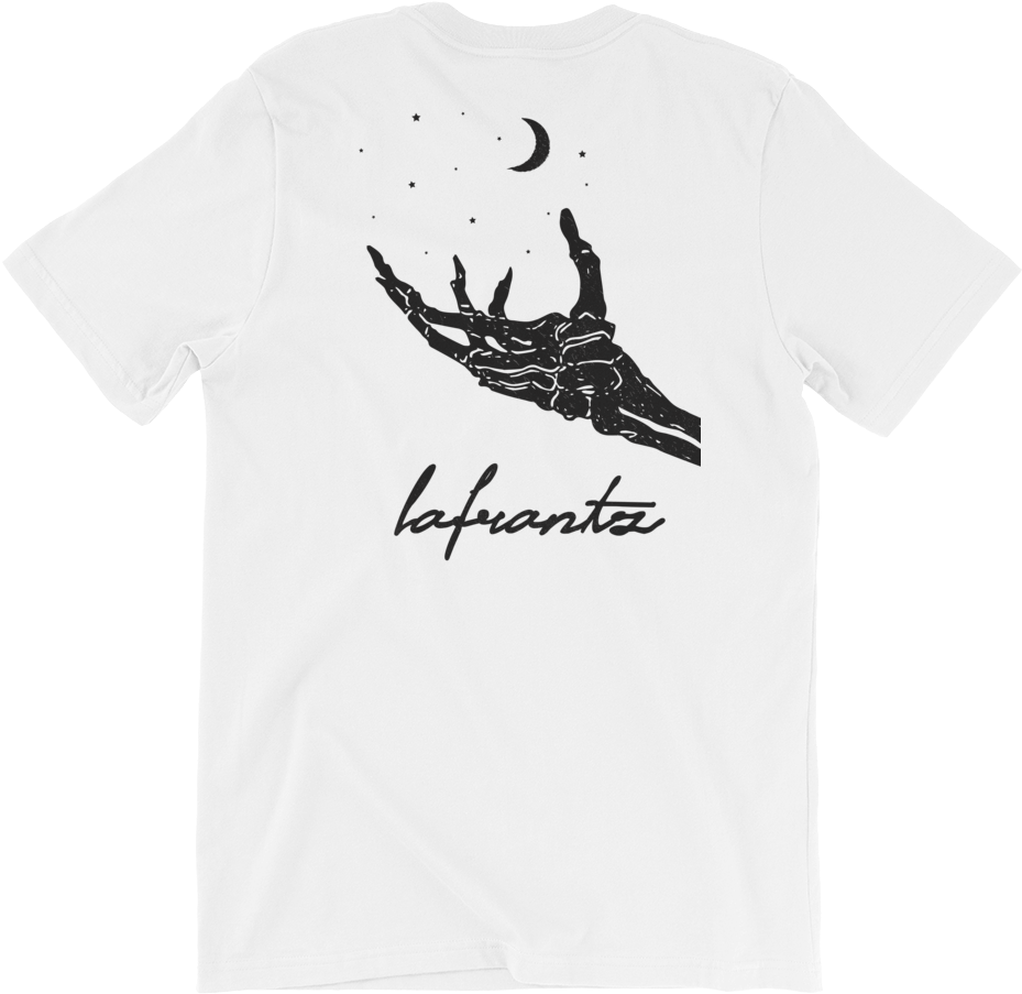 Lafrantz Logo3 01 Skeleton Hand 02 01 Mockup Back Wrinkled (1000x1000), Png Download
