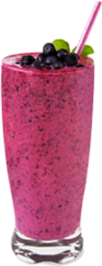 Blueberry Power - Aronia Smoothie (400x458), Png Download