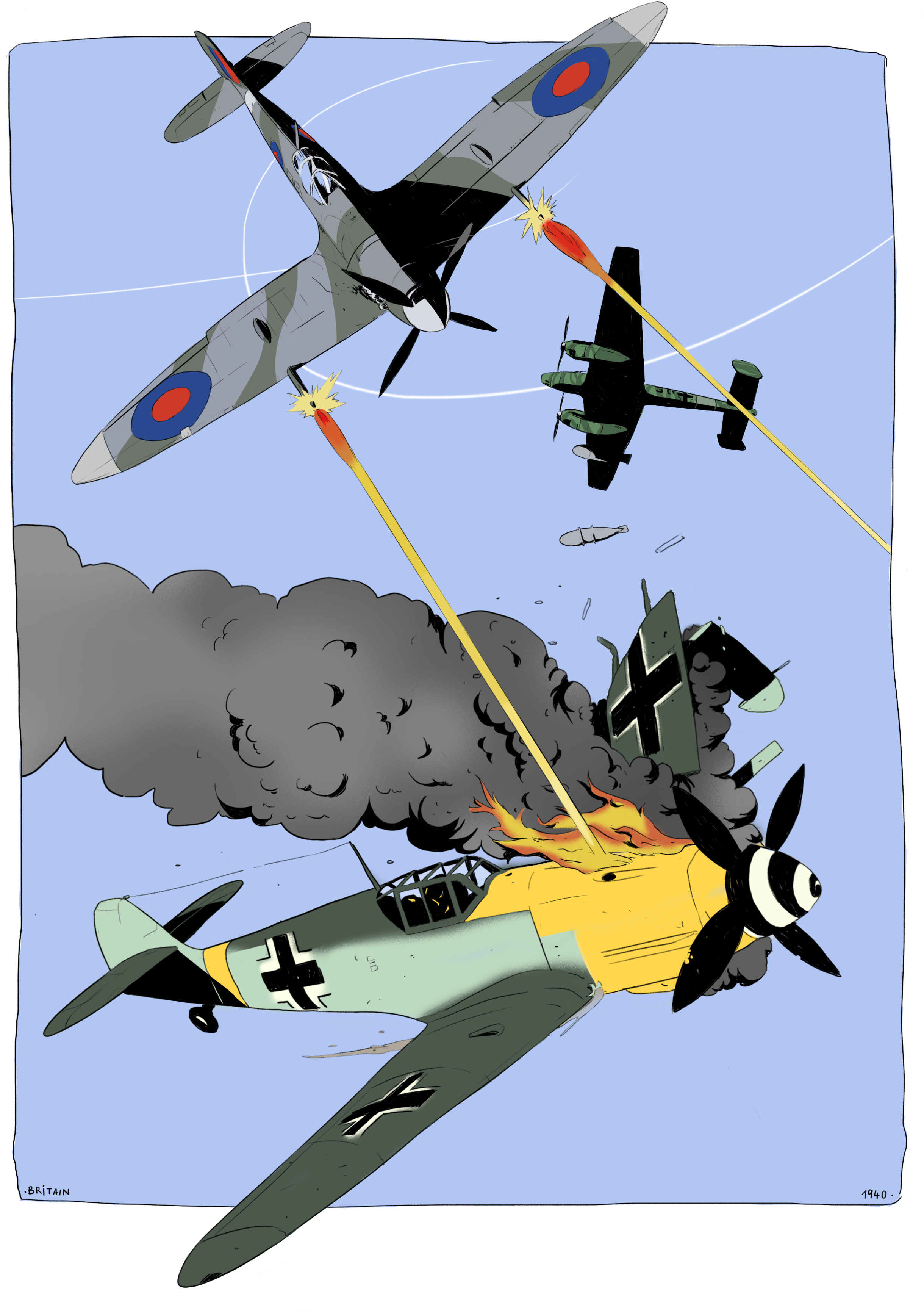 Warthundersub - Messerschmitt Bf 109 (2480x3508), Png Download