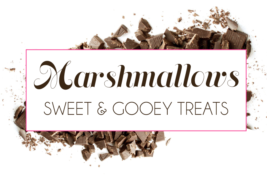 Marshmallow Header - Chocolate (900x600), Png Download