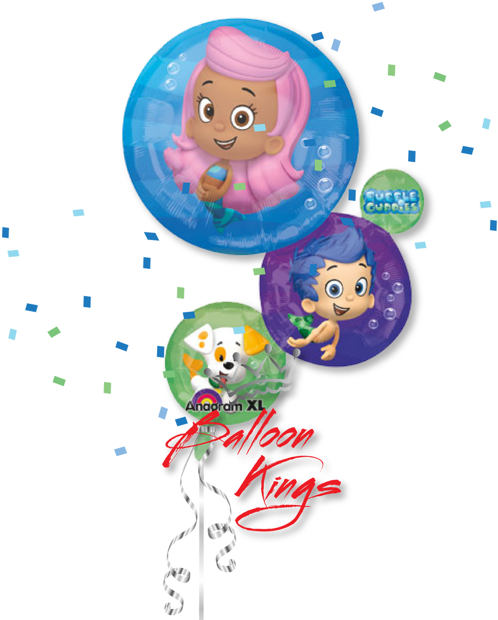 Bubble Guppies - Bubble Guppies Balloon - 28'' Foil (each) (1280x1280), Png Download