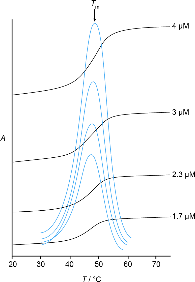 Uv Melting Curves And Derivatives - Derivative (774x1131), Png Download