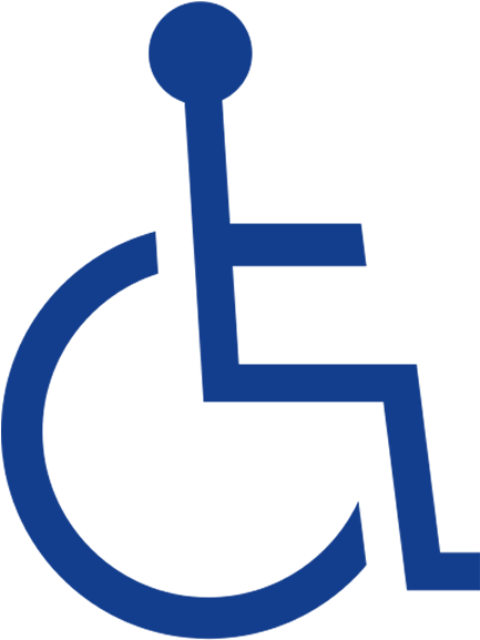 Wheelchair Icon - Circle (617x617), Png Download