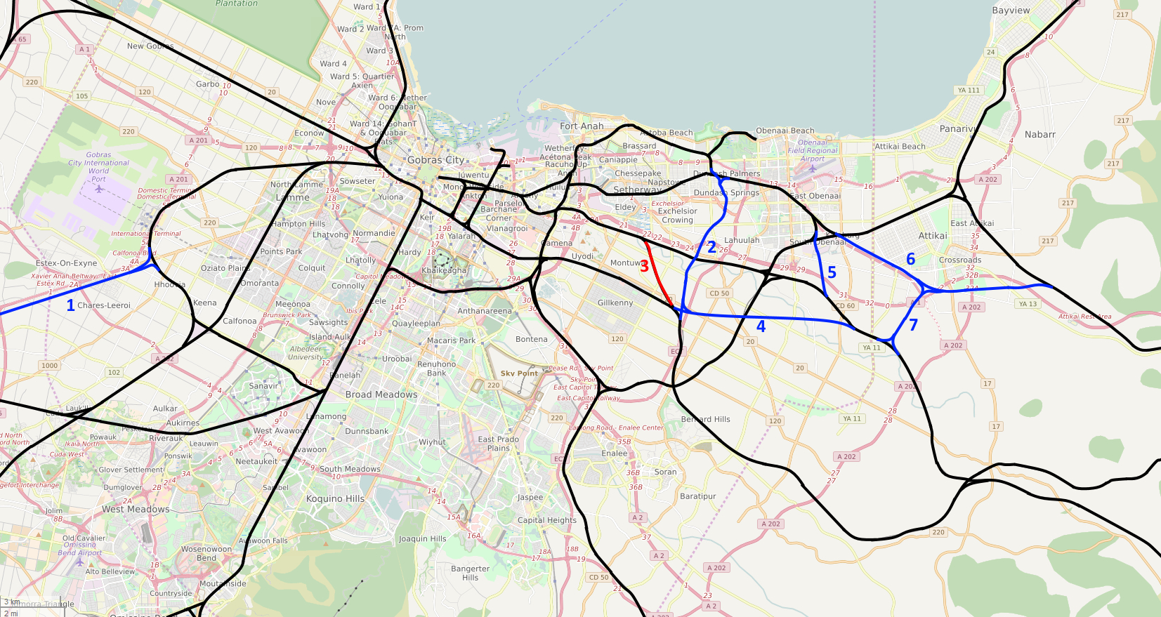 Railway Planned Gobras City - Atlas (1653x879), Png Download