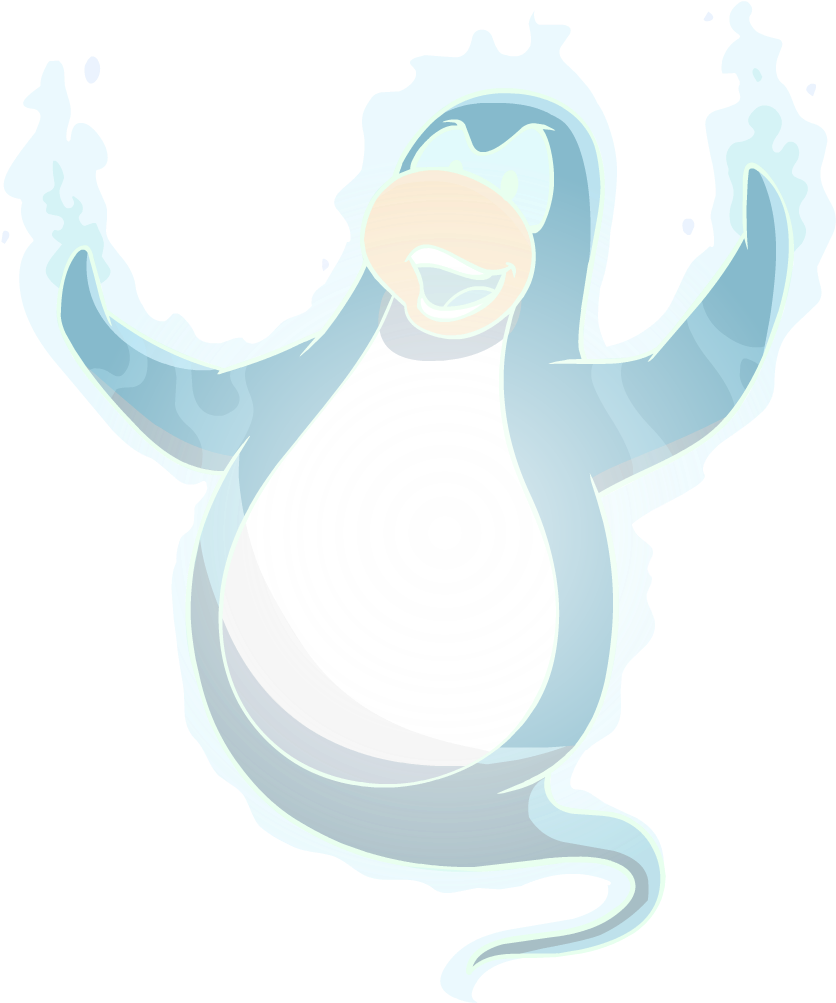 Halloween 2012 Ghosts Player Light Blue - Png Club Penguin Halloween (1200x1200), Png Download