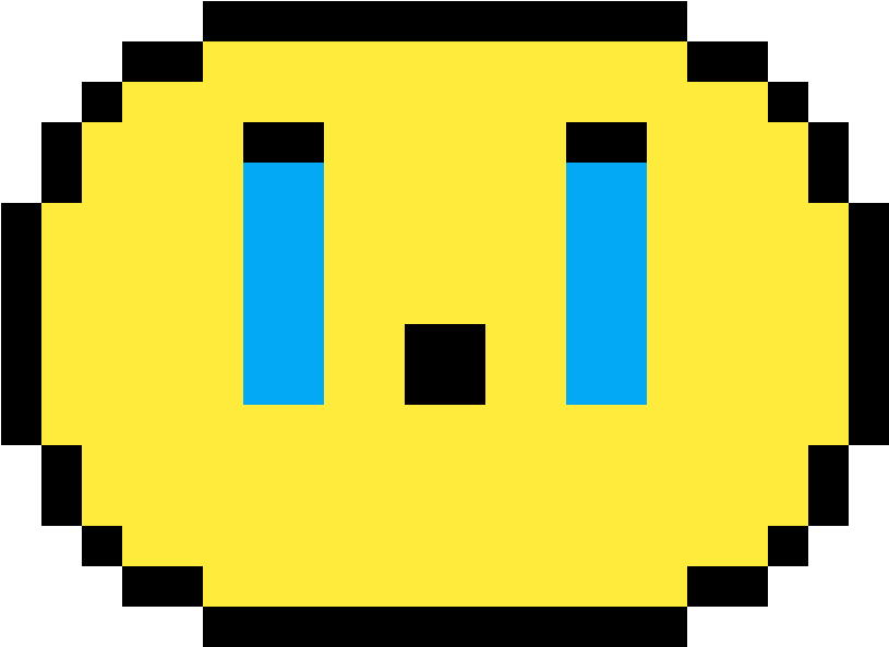 Cry Emoji - Koro Sensei Pixel Art (1184x1184), Png Download