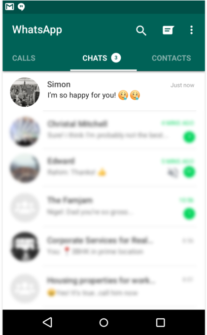 Placing The Happy-crying Emoji In A Whatsapp Context - Varias Conversas No Whatsapp (1000x680), Png Download