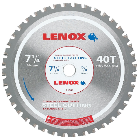 Lenox 5/8" Metal Circular Saw Blade 21894 (640x480), Png Download