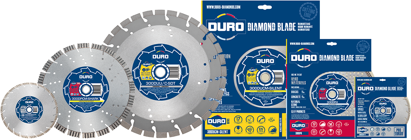 Diamond Blades - Duro Diamond Blades (1400x485), Png Download