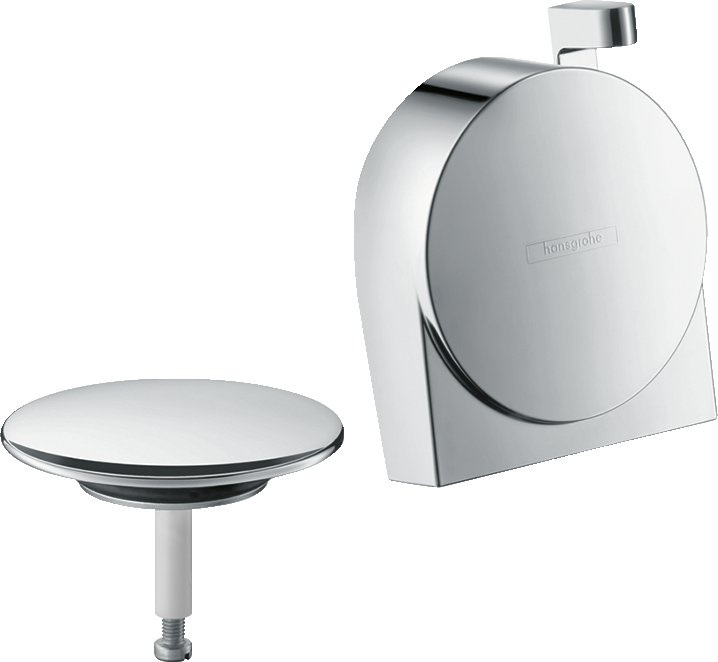 Finish Set Bath Filler, Waste And Overflow Set - Hansgrohe 58117000 Exafill S Bath Filler Finish Set (718x662), Png Download