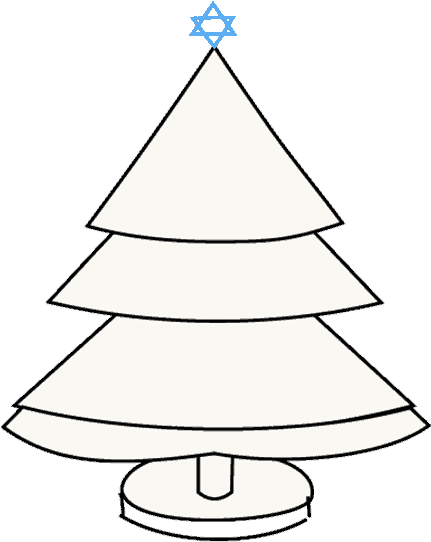 How To Draw Christmas Tree - Christmas Tree (678x600), Png Download