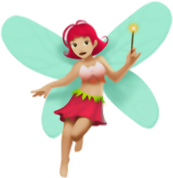 Emoji Emojis Emojiiphone Iphoneemoji Iphone Емодзи - 🧚 ♀ Emoji (556x572), Png Download