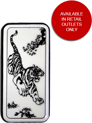 Tiger, White Background Red Flame Windproof Refillable - Lighter (600x600), Png Download