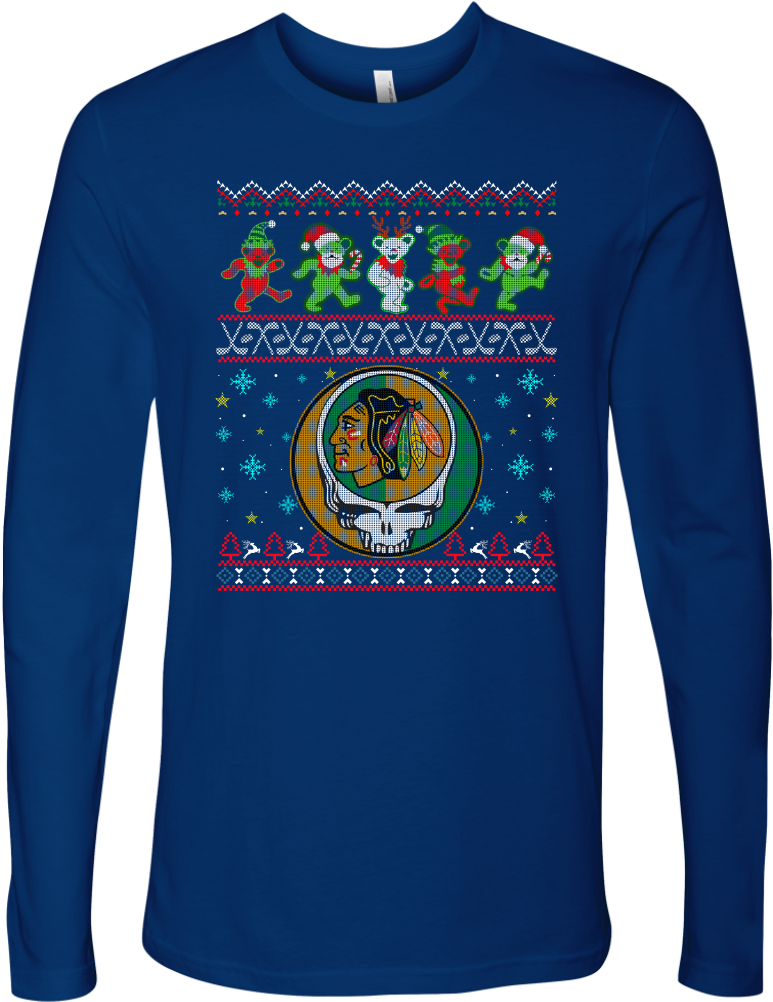 Chicago Blackhawks Christmas Grateful Dead Jingle Bears - Grateful Dead (1024x1024), Png Download