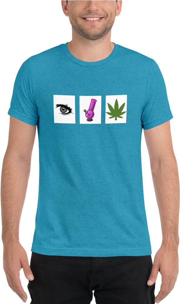 Eye Bong Weed - Shirt (1000x1000), Png Download