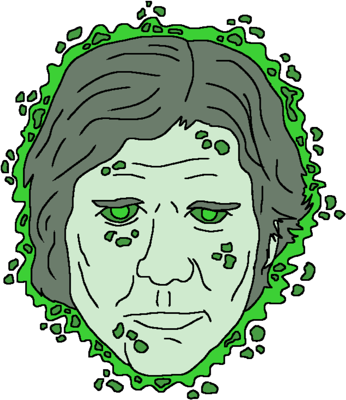 Han Star Wars Zombie - Geek (1224x1584), Png Download