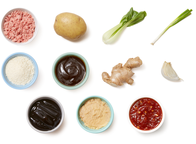 Asian-style Pork Meatloaf With Miso Mashed Potatoes - Chicken Thighs (700x477), Png Download
