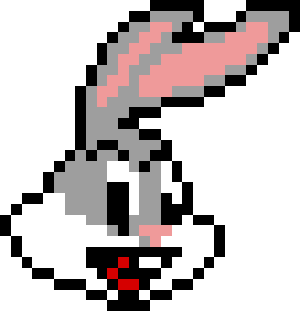 Bugs Bunny By Be83 - Bugs Bunny Pixel Art (1184x1184), Png Download