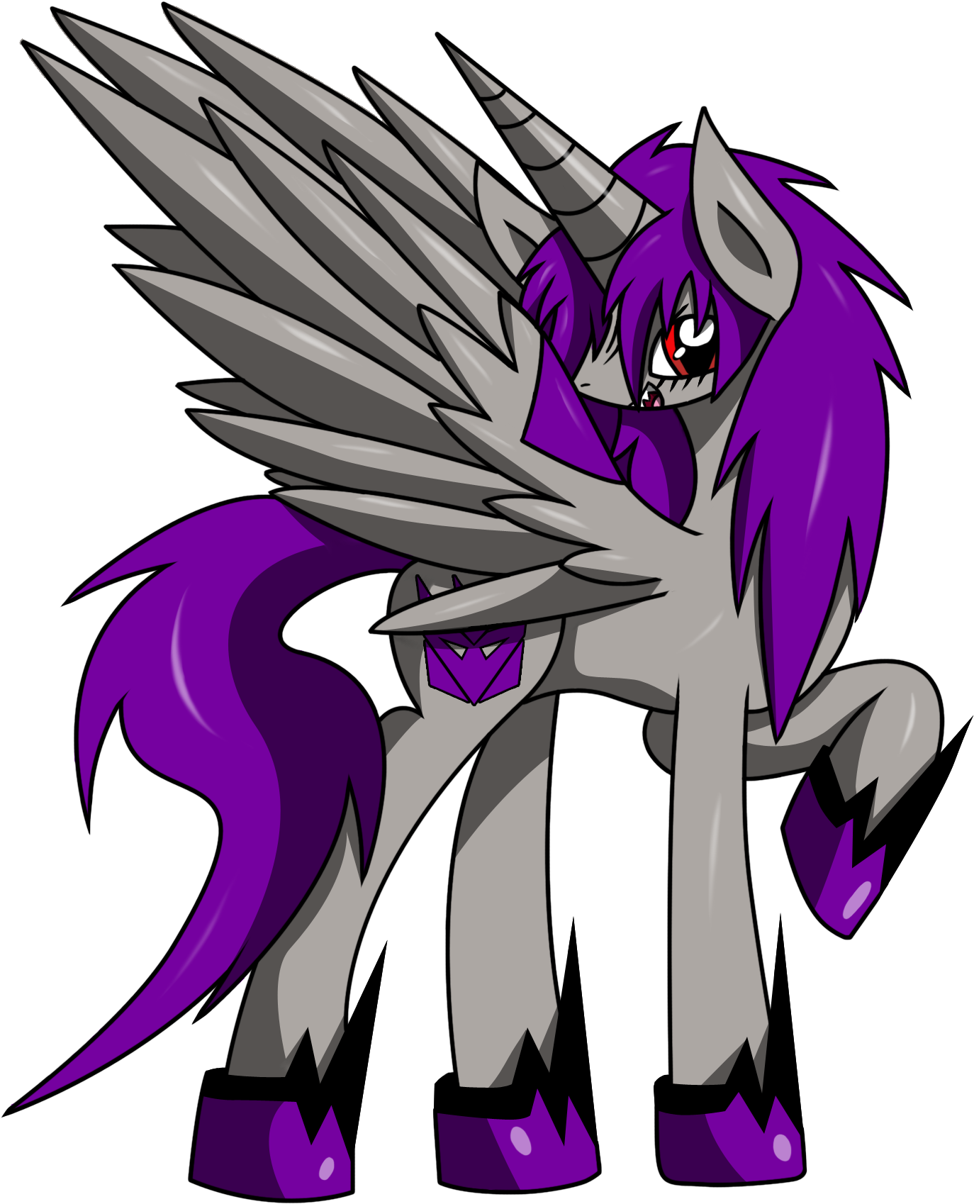 Megatron - Tfp Pony Megatron (1565x1936), Png Download