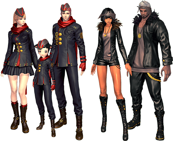 Jinsoyun Pet - Blade And Soul Downtown Outfit (900x500), Png Download