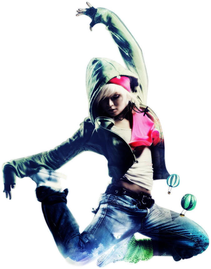 We Are Travelling Creatures - Dancer Girl Jump Art Poster 36x24 Inch (91x61 Cm) (700x900), Png Download