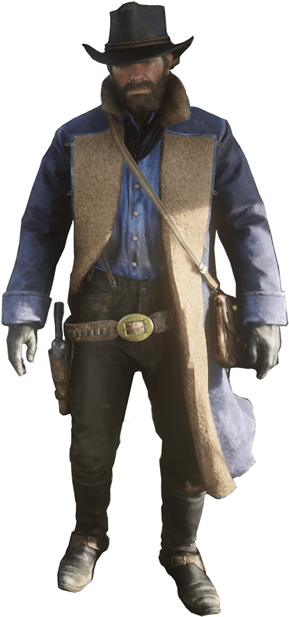 The Winter Gunslinger-min - Red Dead (425x900), Png Download
