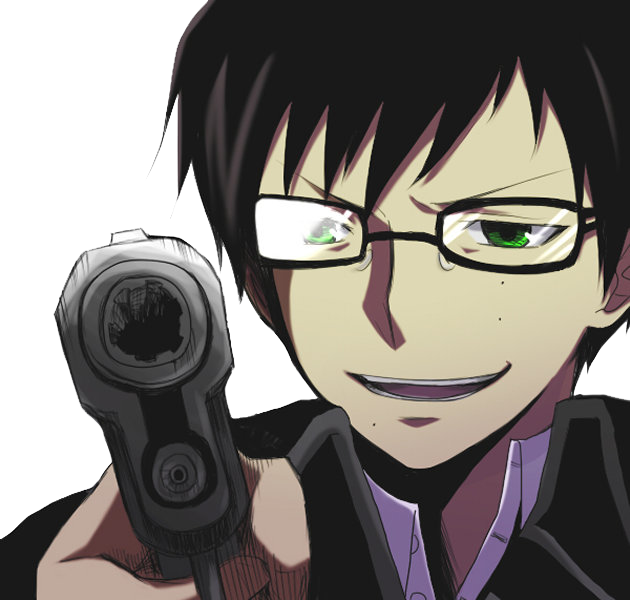 Okumura Yukio Vector By Pimpikot - Yukio Blue Exorcist Icons (630x600), Png Download