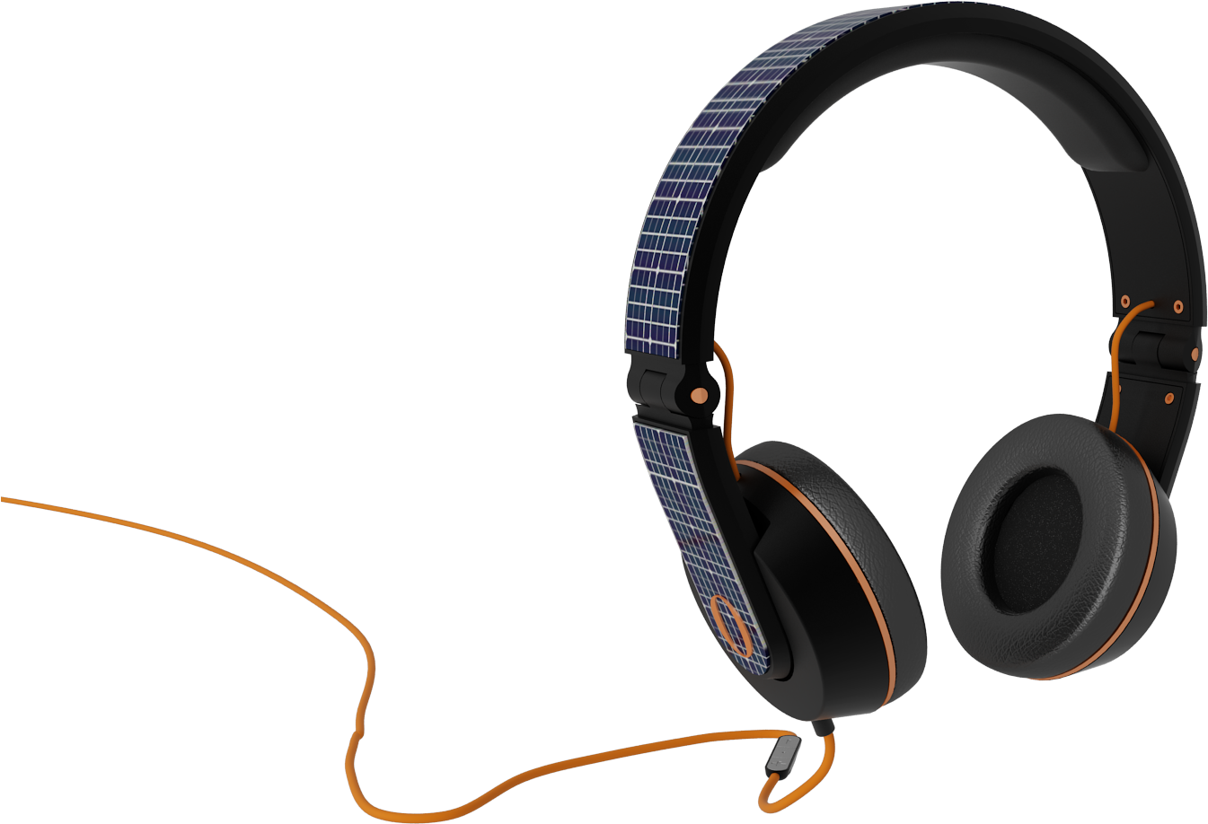 Solar Panels On The Headphone Band - Solar Powered Headphones (1920x1080), Png Download