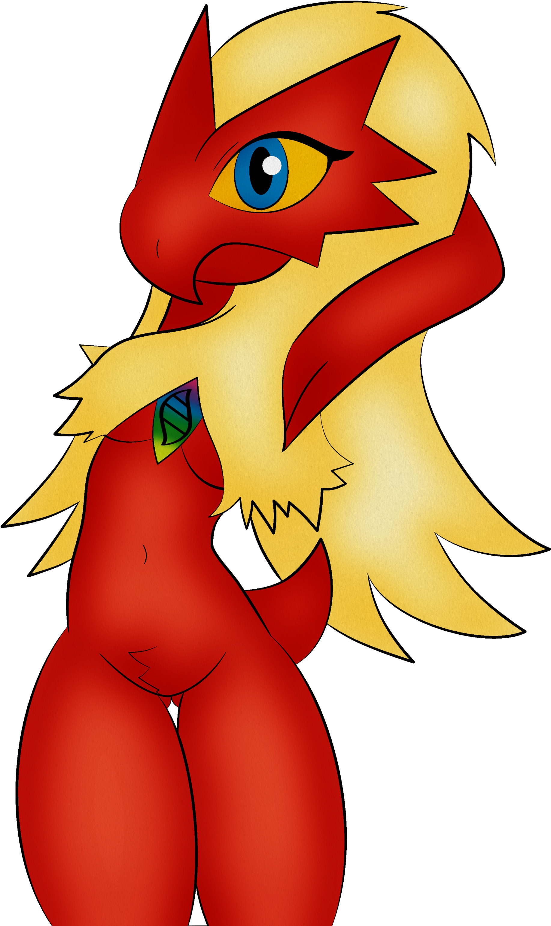 Request Erin The Blaziken By Dreameclipsewolf-d9uzdp9 - Anthro Pokemon Fanfiction Tg Tf (2000x3162), Png Download
