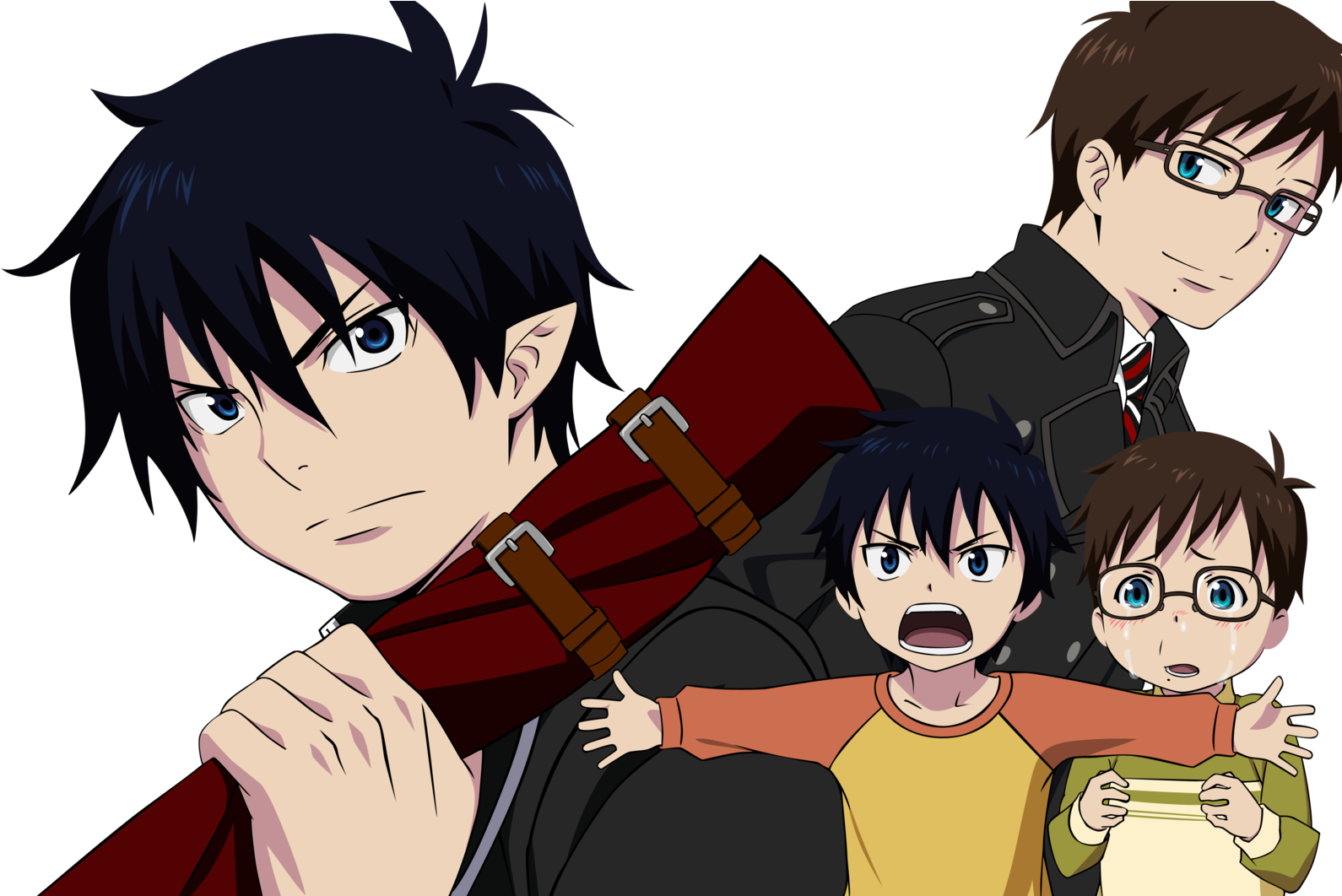 Sadtwins - Yukio And Rin Fanart (1600x1061), Png Download