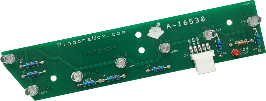 7 Led Opto Trough Board A-16530 - Light-emitting Diode (1051x400), Png Download
