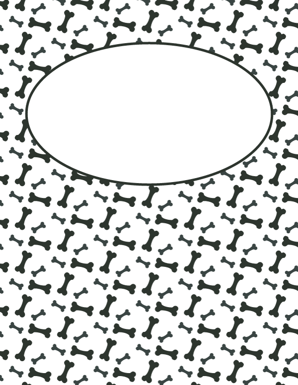 Best Templates, Binder Cover Templates, Printable Binder - Dog Bone Border Clip Art (600x776), Png Download