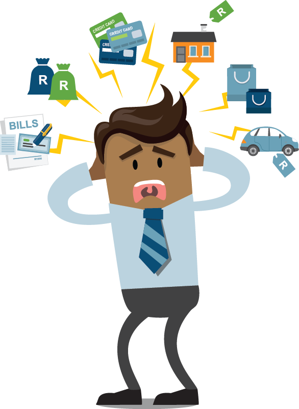 Smartcents People-14 - Debt Cartoon Png (586x800), Png Download