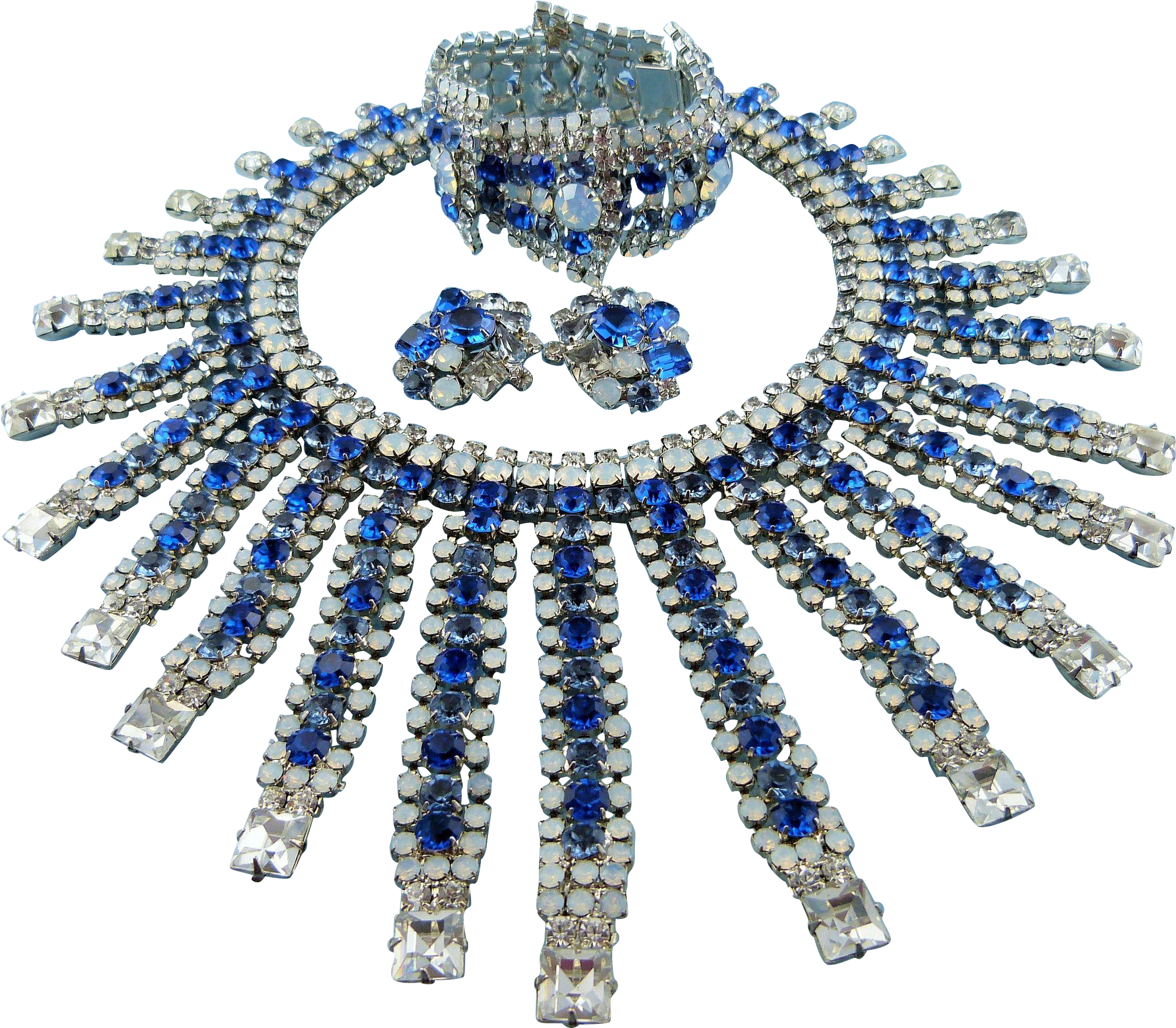 Designer Signed Robert Sorrell Sapphire Blue White - Diamond (2016x2016), Png Download